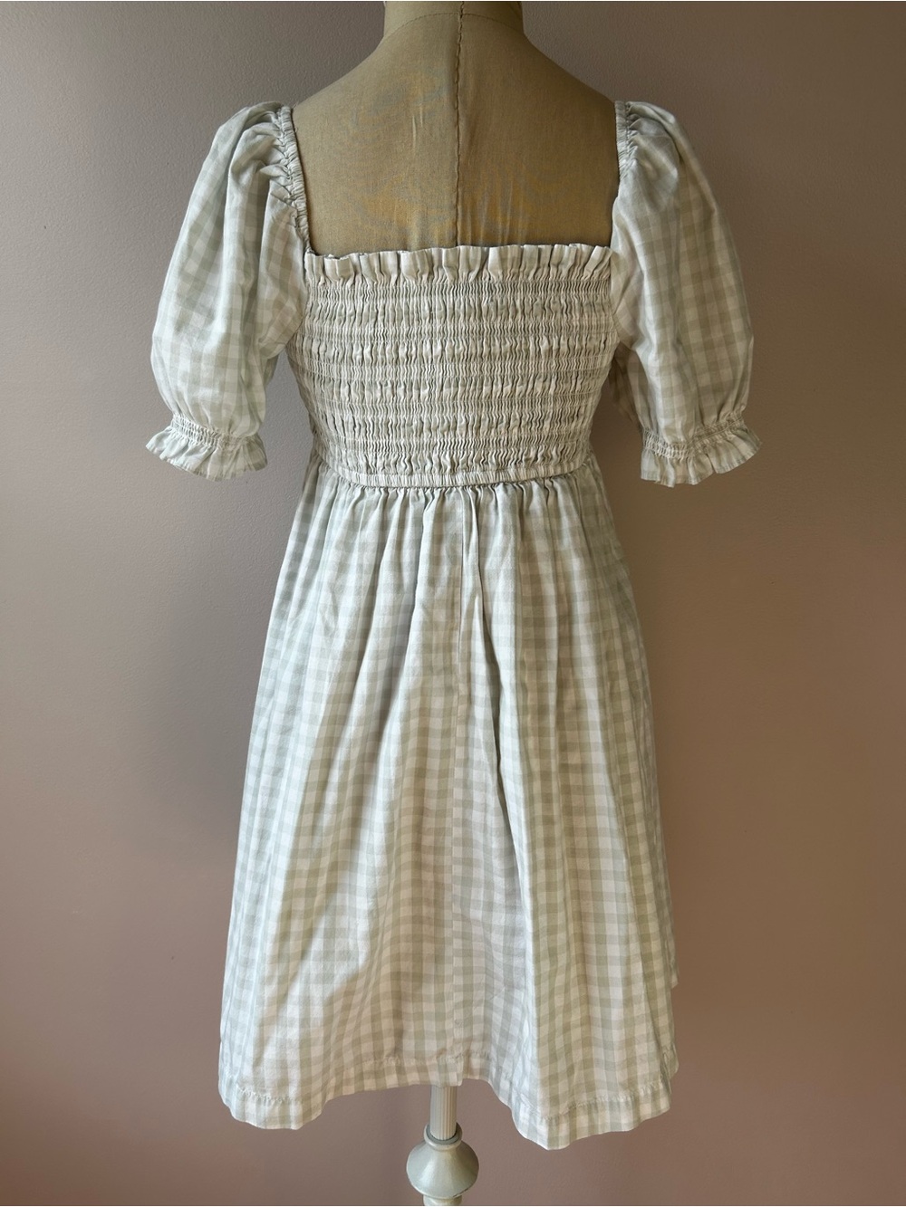 A&F Puff Sleeve Smocked Mini Dress - Picture 3 of 8